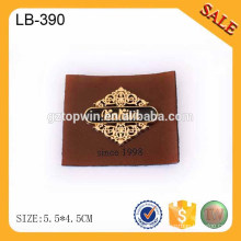 LB390 Washable real leather patches labels for pants jeans